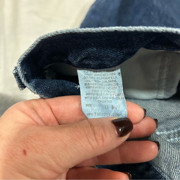 Dark Wash Vintage Lee Denim Mom Jeans Straight Leg 28X31 High-rise - Picture 8 of 8